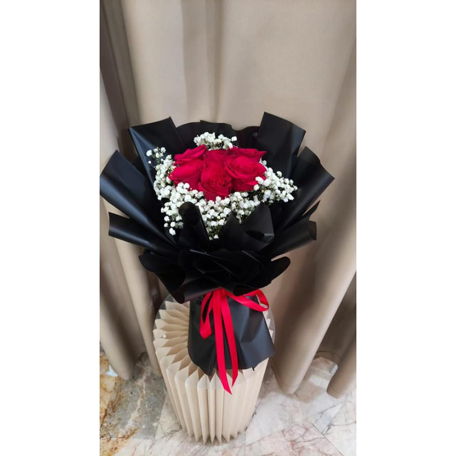 beautygarden-6pcs red rose